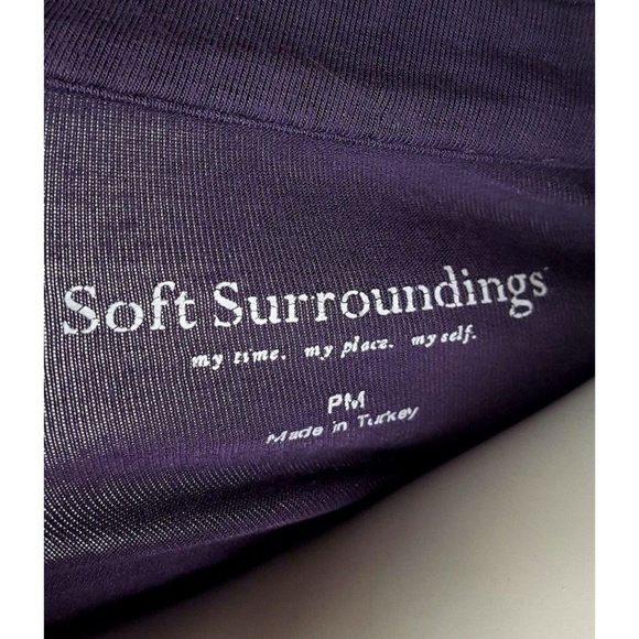 SOFT SURROUNDINGS Purple Top - Petite Medium PM - Picture 5 of 7